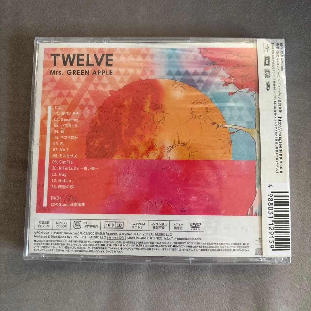 Mrs. GREEN APPLE TWELVE 初回限定盤