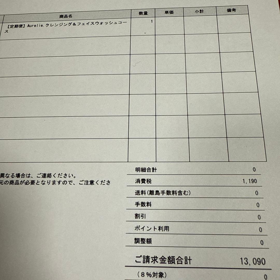 めぐみさんでお馴染み　Aurelieクレンジングセット