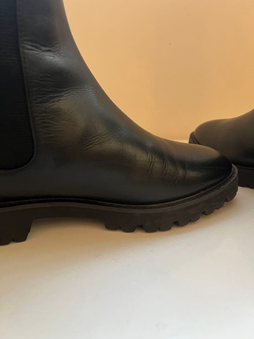 Demi-Luxe BEAMS サイドゴアブーツ ブラック 36