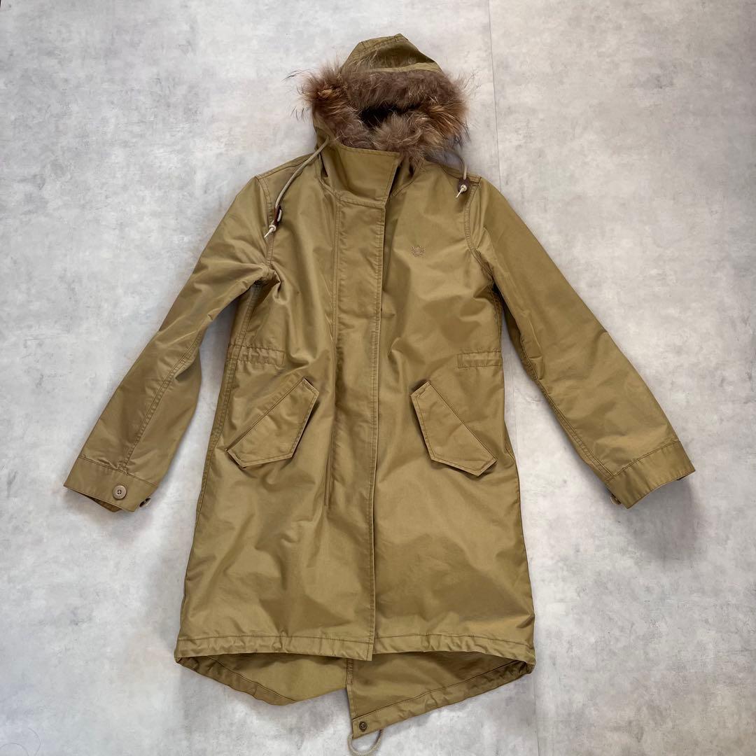 フレッドペリー レディース　モッズコート ユニオンジャックボアライナー付 M