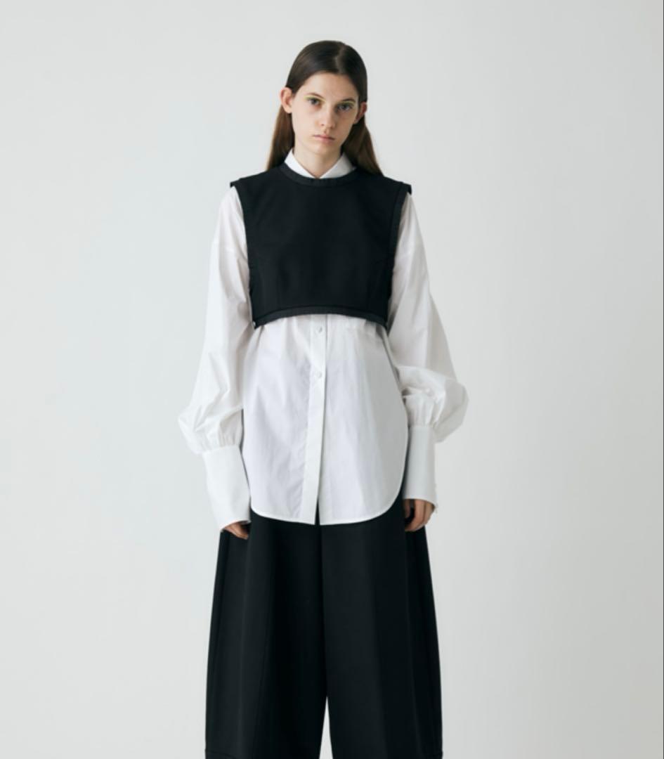 完売品ENFOLDエンフォルドファインウールギャバノースリーブベスト