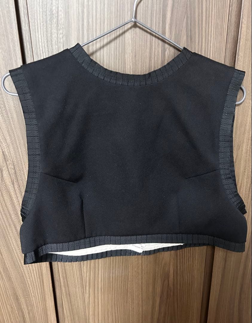 完売品ENFOLDエンフォルドファインウールギャバノースリーブベスト