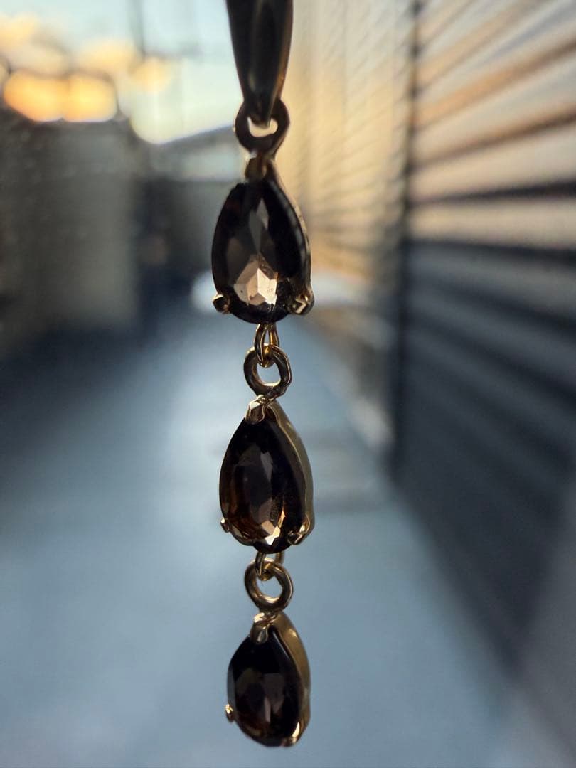 K18 yg スモーキークォーツ　ペンダントトップ