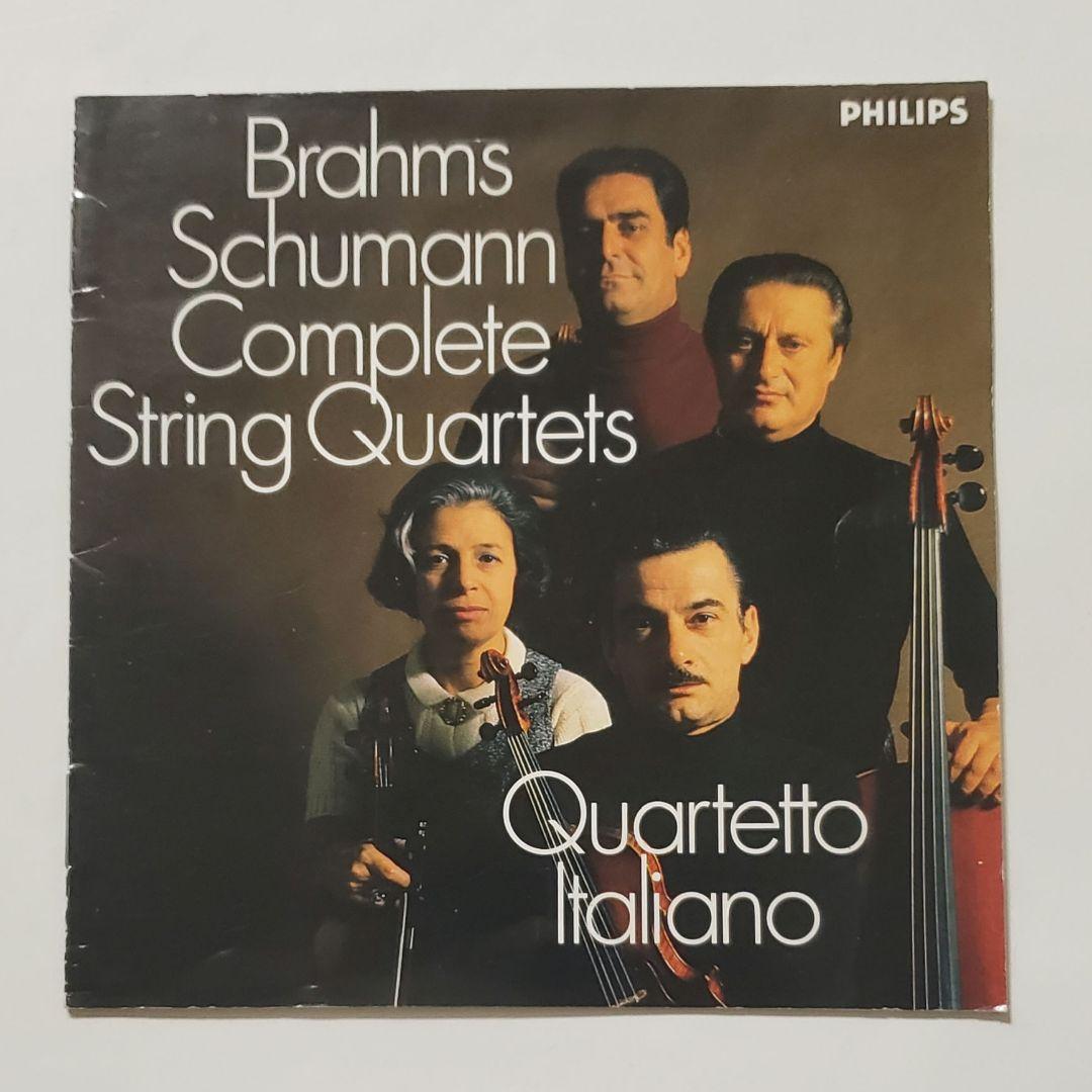 帯付　：　イタリア四重奏団　／　シューマン　ブラームス　弦楽四重奏曲全集