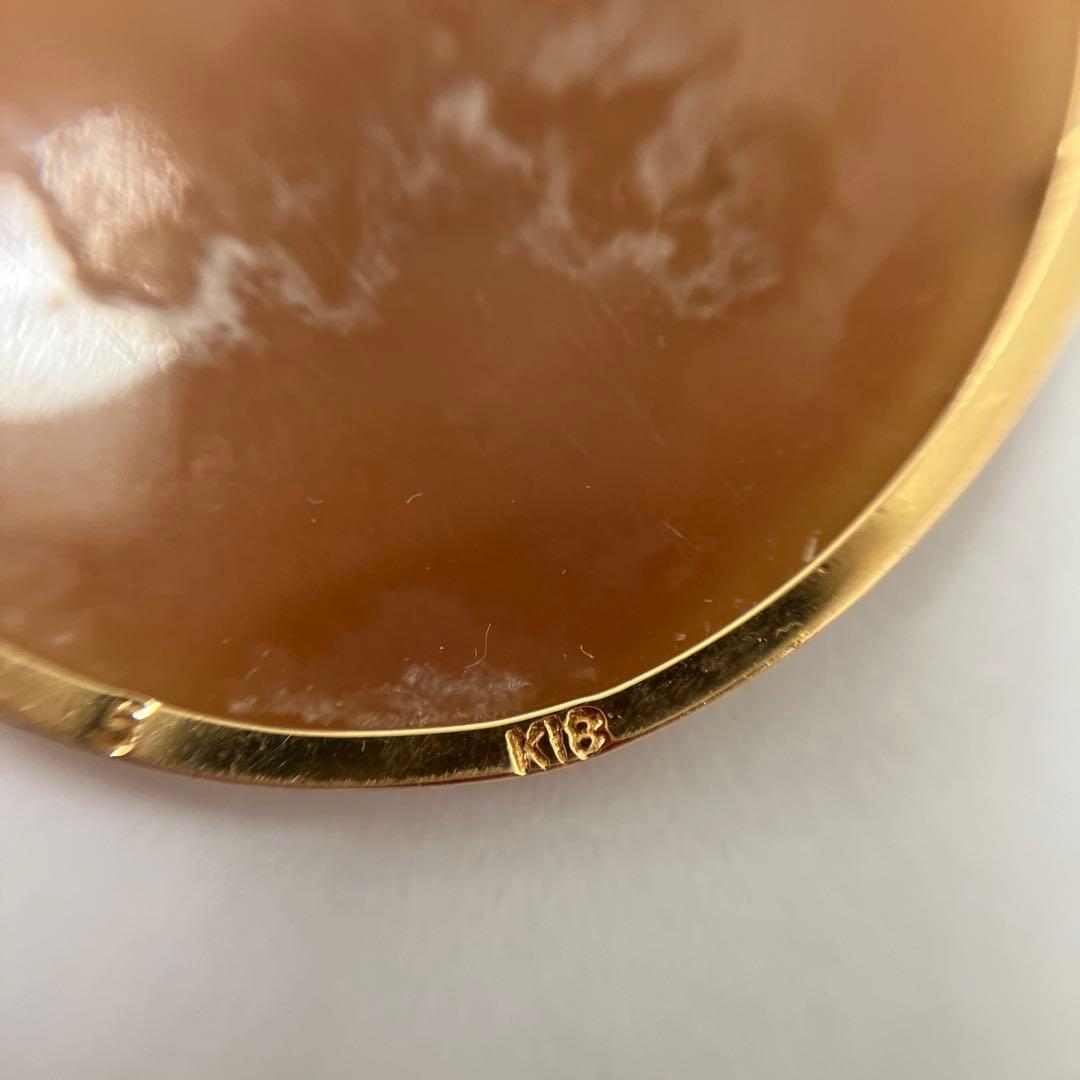 K18 カメオブローチ&ペンダントトップ　2way