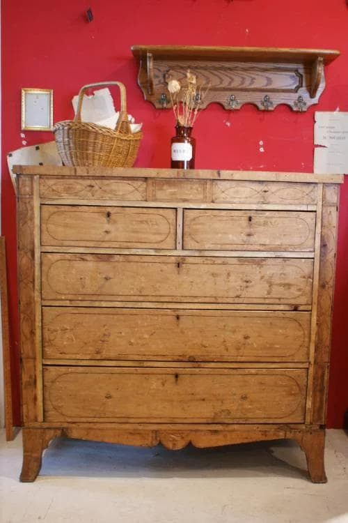 アンティークウッドチェスト