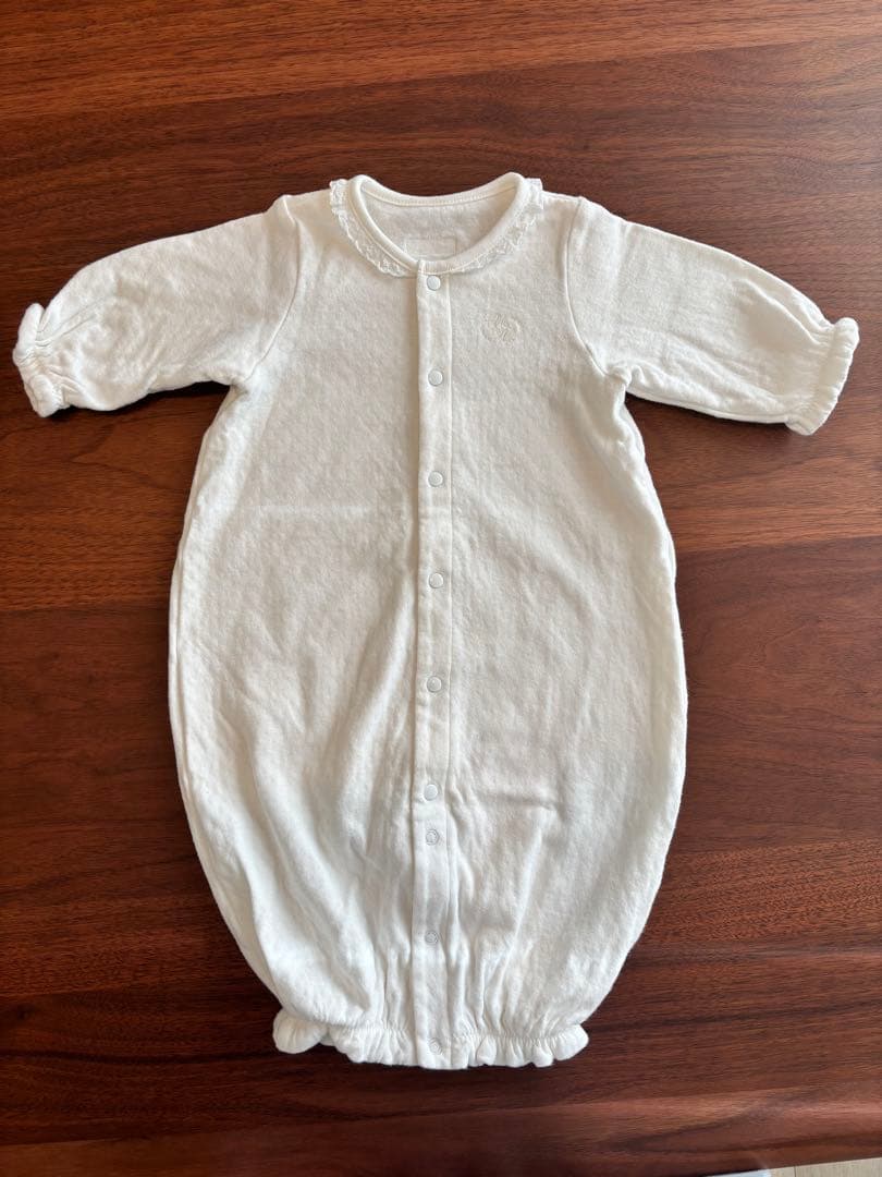 【双子】ミキハウス　セレモニードレス　帽子　靴下　カバーオール　箱あり