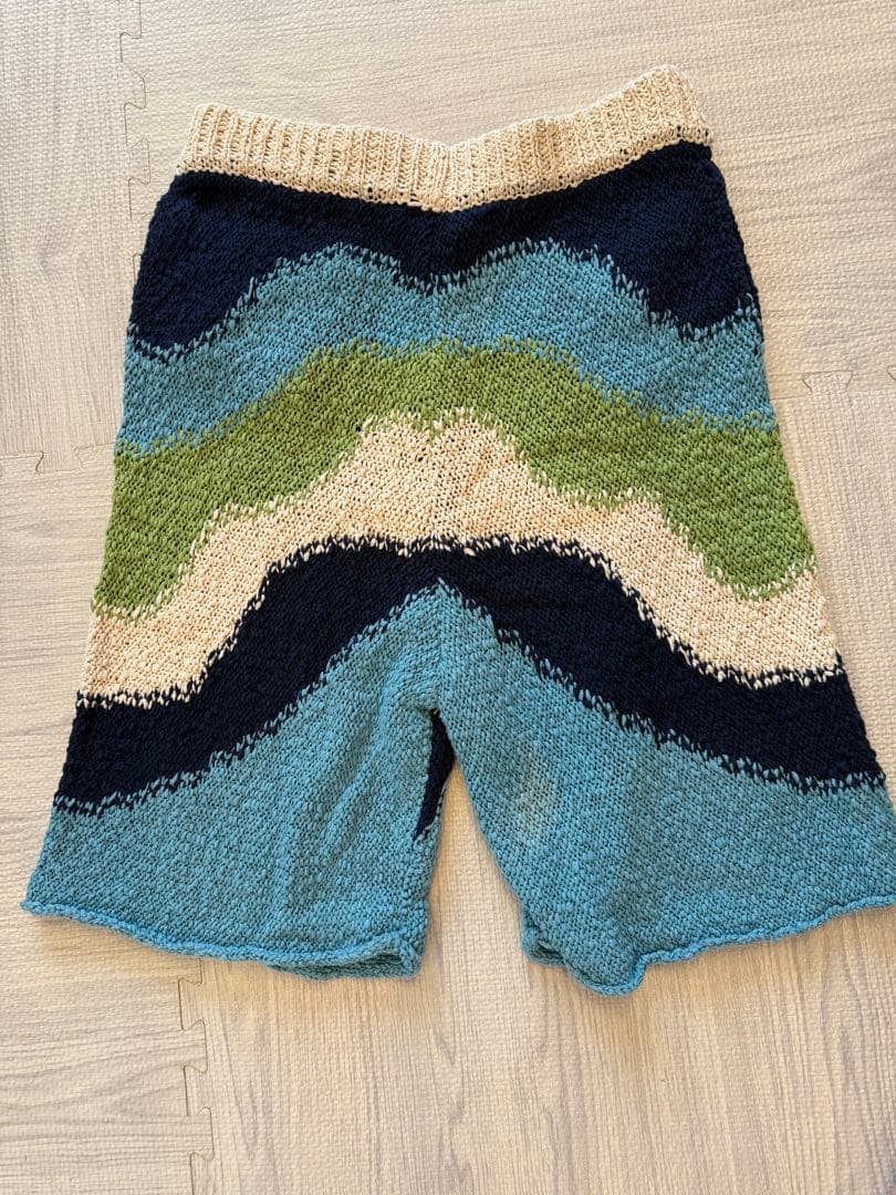 MARNI ブルーインターシャ　ショートパンツ サイズ46