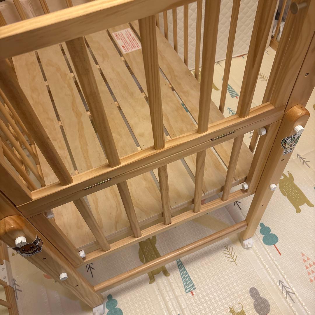 ミニベビーベッド　トール　Wオープン