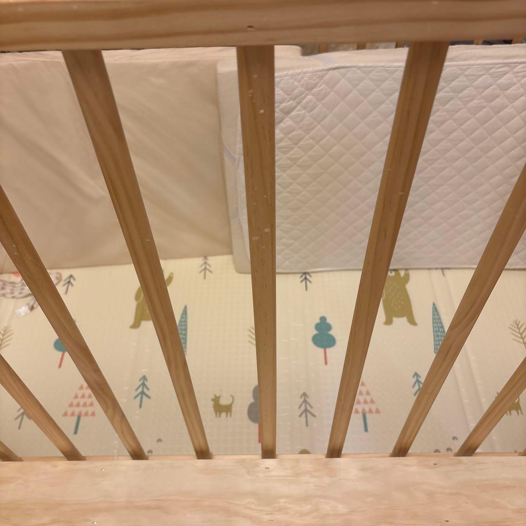 ミニベビーベッド　トール　Wオープン