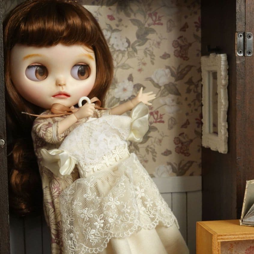 ブライス リカちゃんカスタムアイシードール ドールハウス 背景ボード No.4