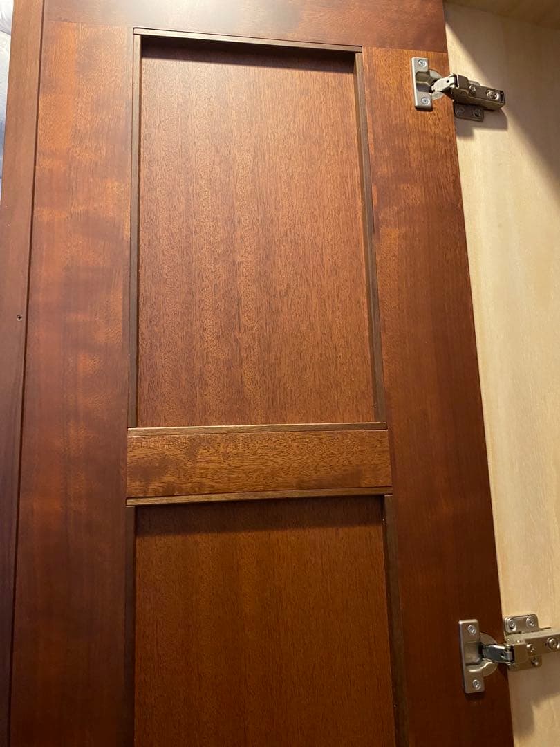 府中婚礼家具　洋服ダンス　クローゼット　桐製両開き　桐製家具　タンス　ブラウン