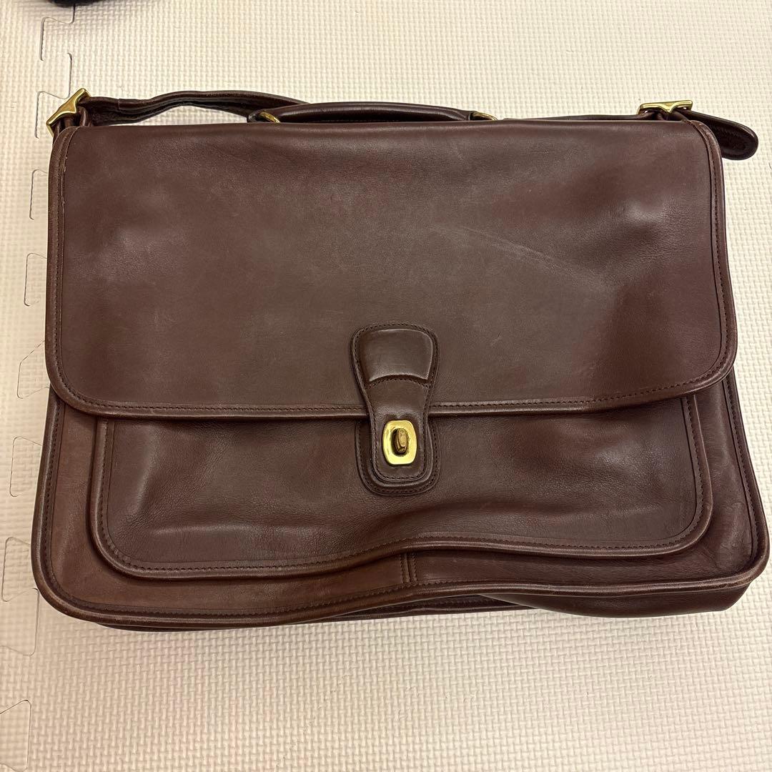 極美品 オールドコーチ 2way ビジネスバッグ ブリーフケース ターンロック