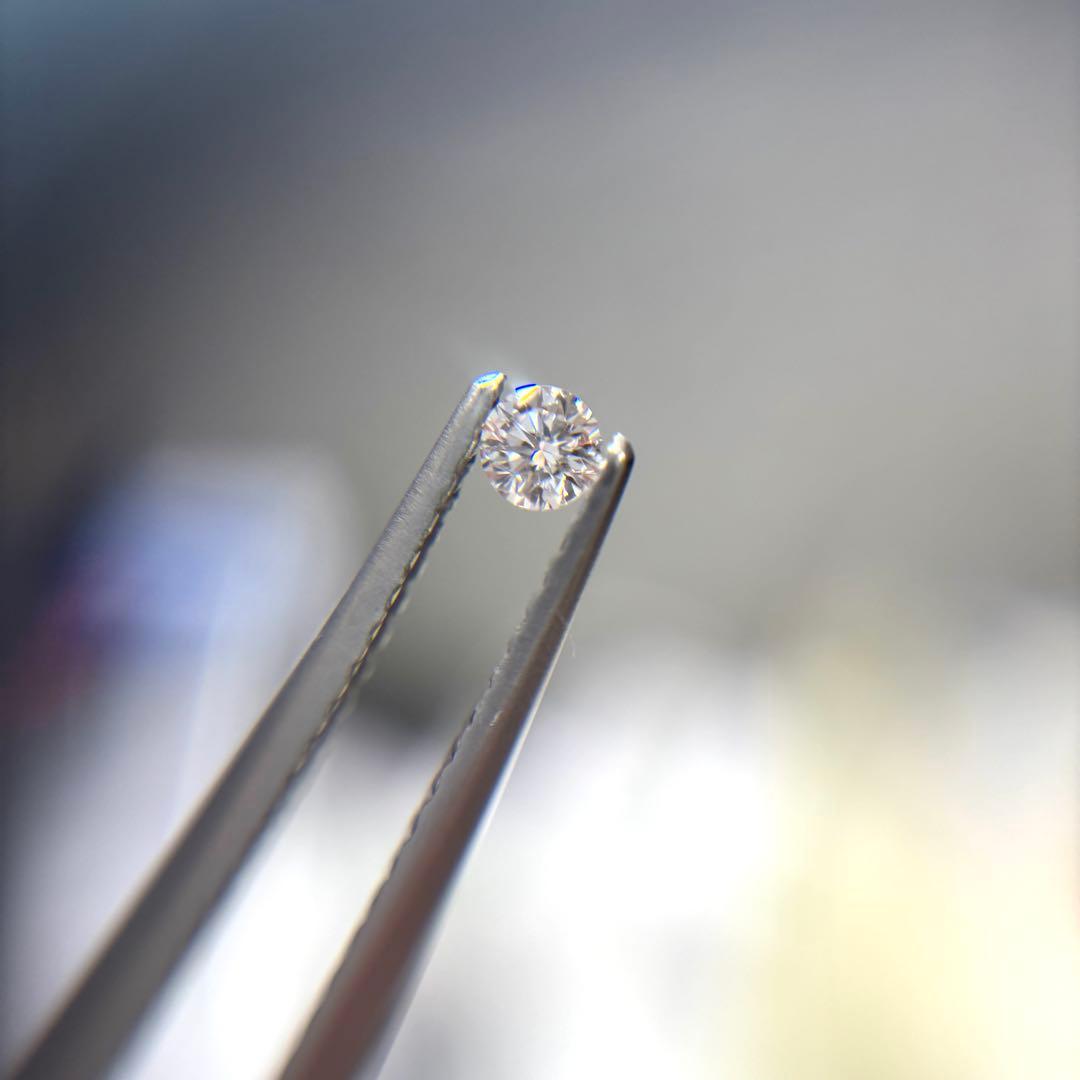 【特別価格】0.065ct 希少 天然 ラウンド ピンク ダイヤモンド ルース