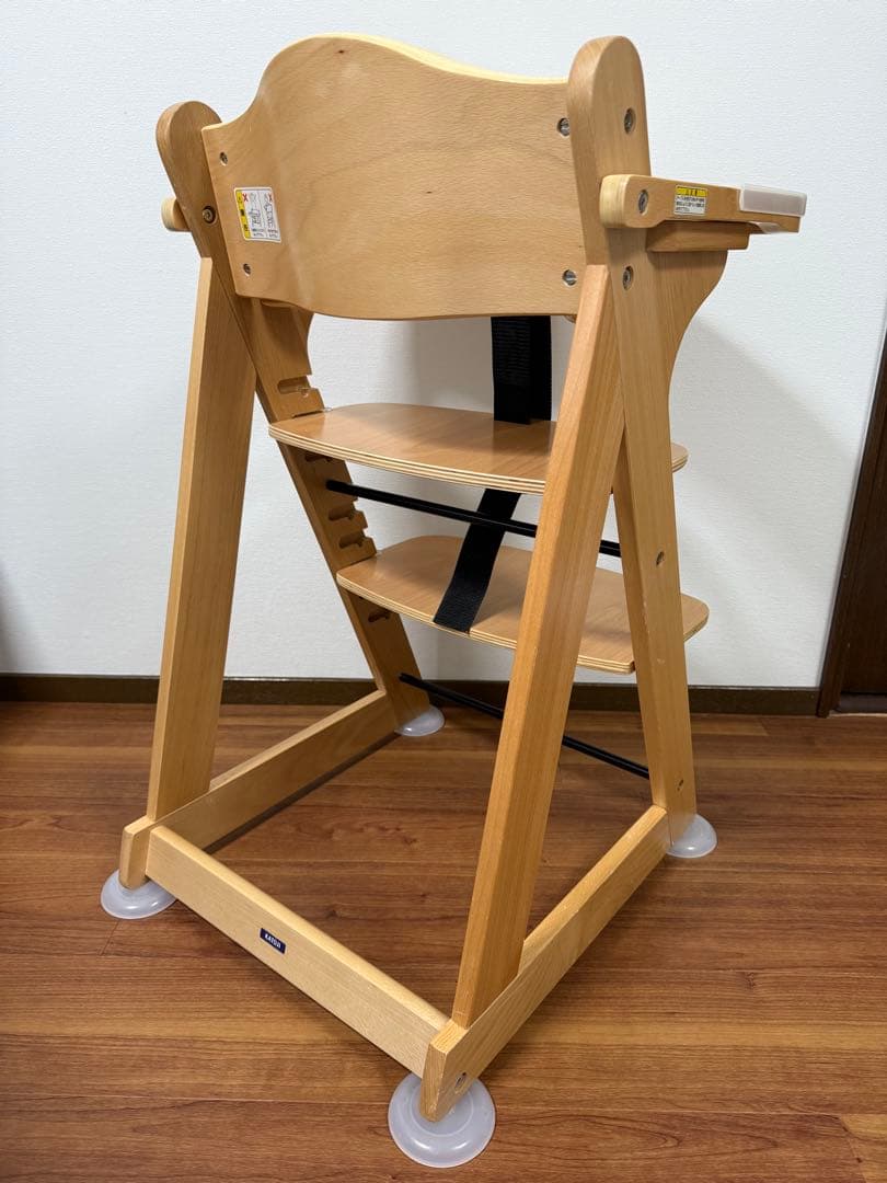 【美品】KATOJI カトージ プレミアム ベビーチェア ハイチェア 22380