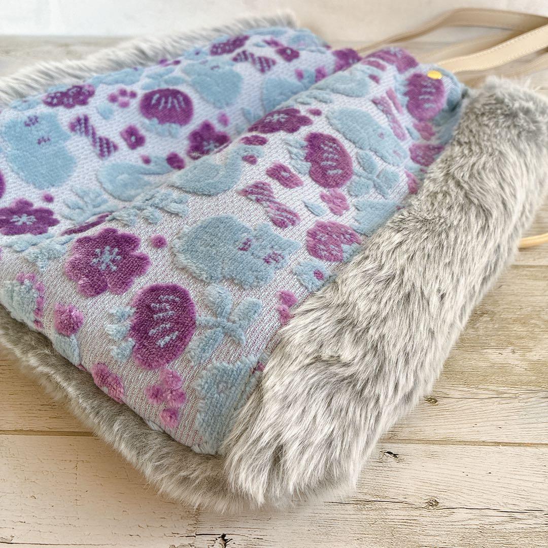 007 ジョリーフルール もふもふノスタルジア 巾着トートバッグ＆ポーチ