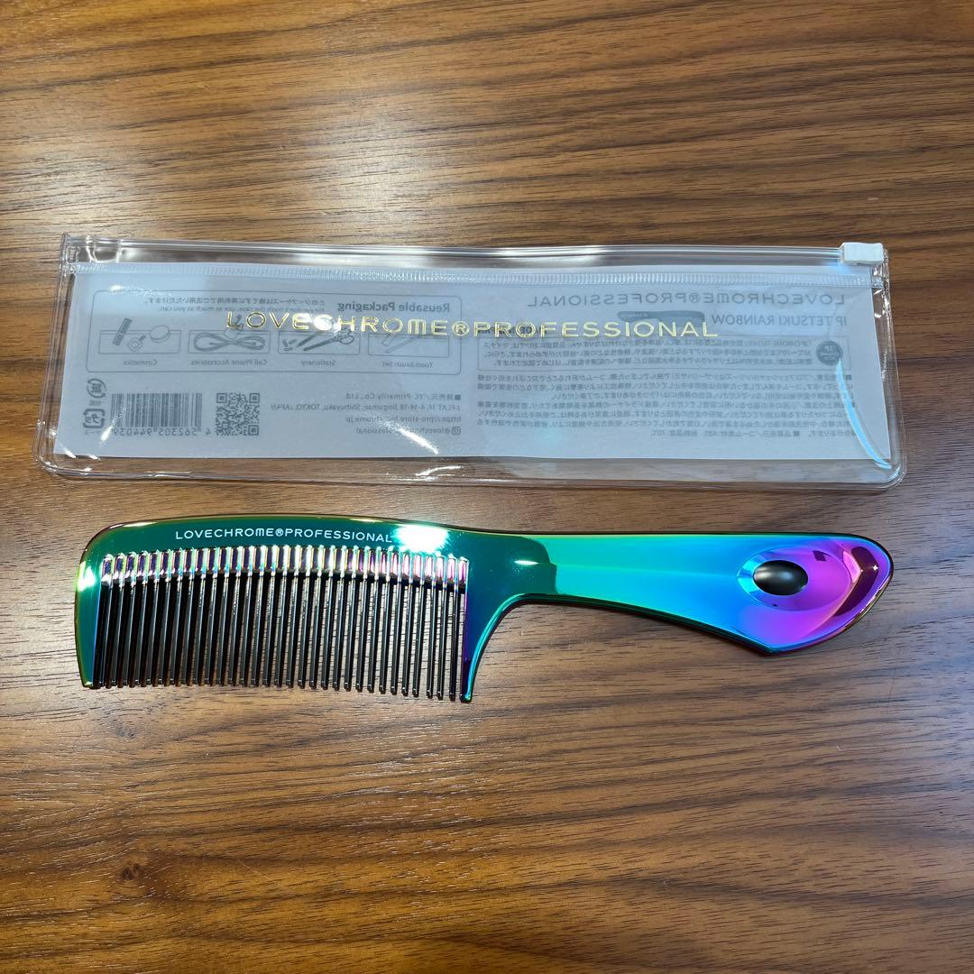 LOVECHROME ラブクロム　ヘアコーム　ビームス別注　レインボー