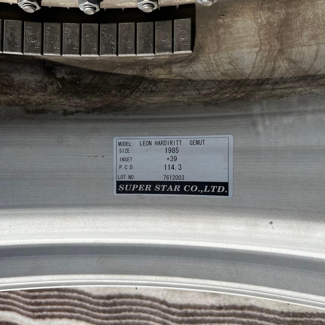 スーパースター　レオンハルト　ゲミュート　19インチ　8.5J 9.5J