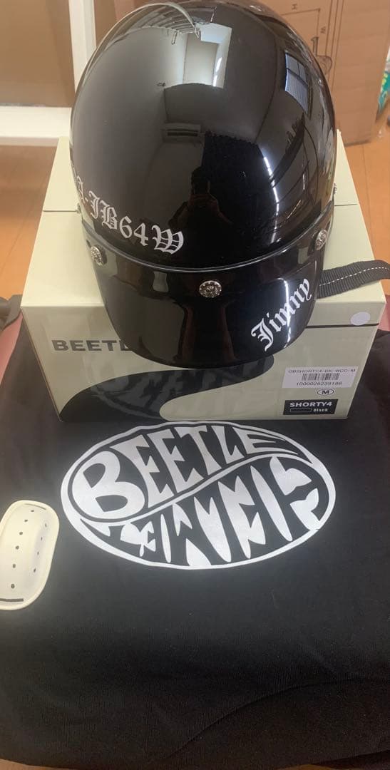 ショーティー4 ブラックヘルメット シールド付き