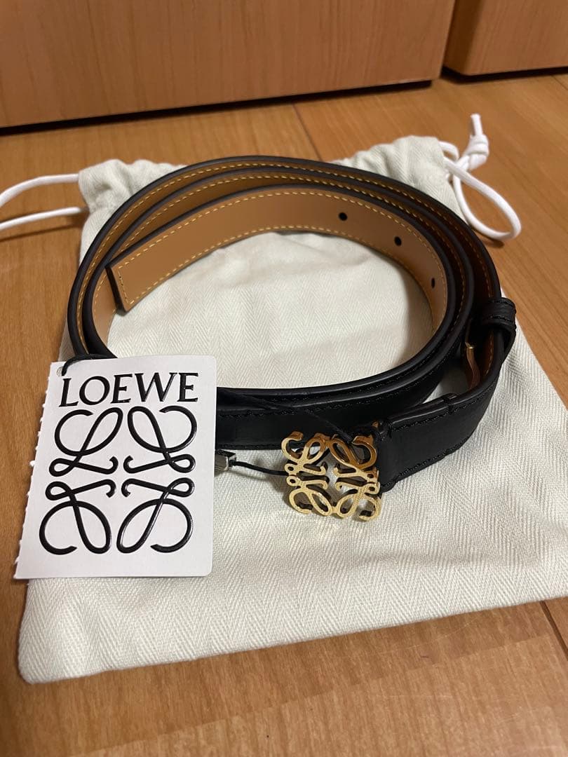 LOEWE アナグラムベルト(ペブルグレインカーフ)