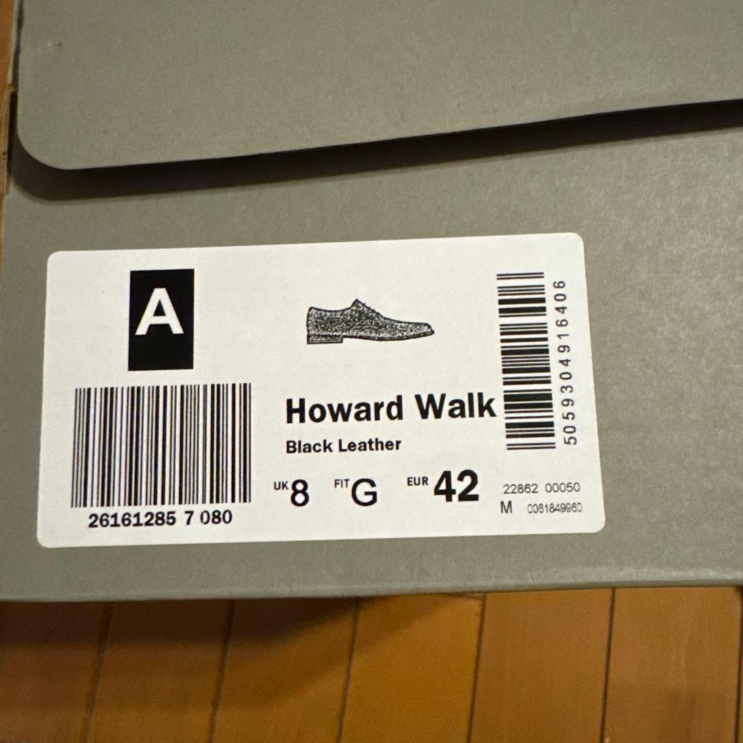 クラークス メンズ Howard Walk ブラック　26.5cm