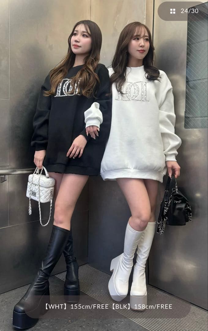 ダーリッチ　DDロゴビジュースウェットプルオーバー