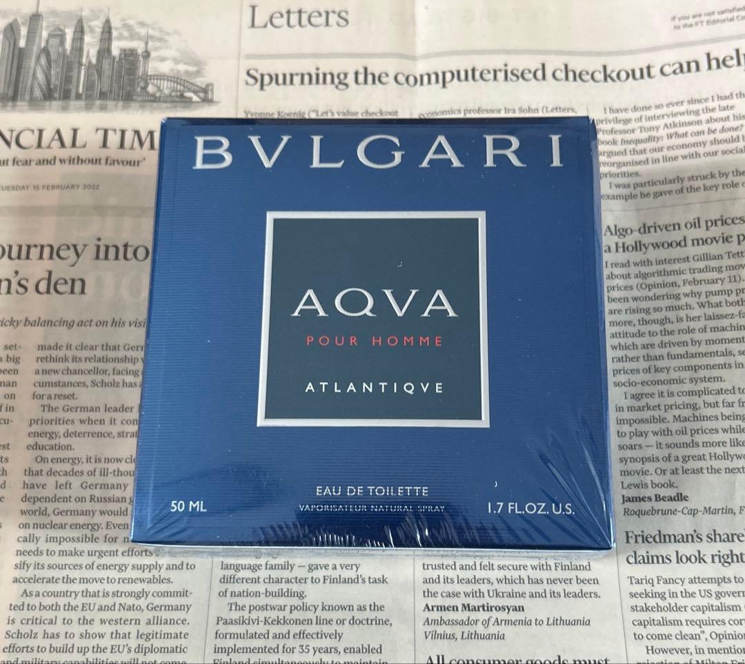 【BVLGARI】アクア プールオム アトランティック EDT SP 50ml