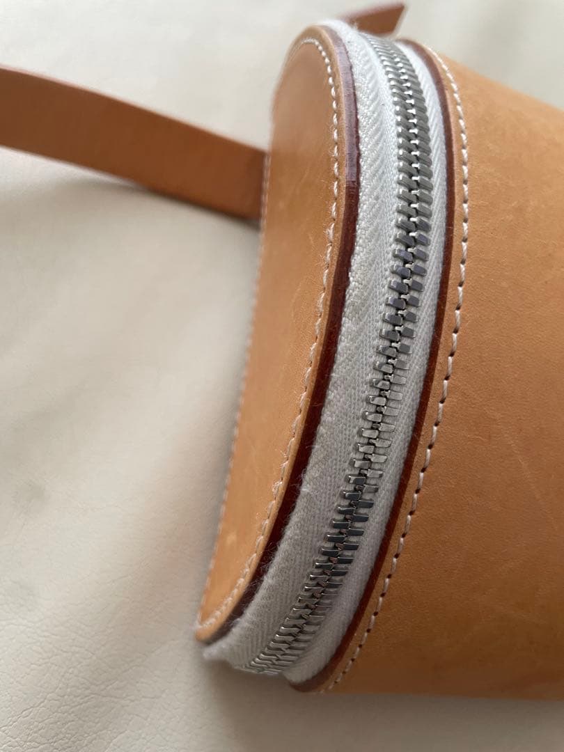 ビルディングブロック　半円型バッグ　ベージュ