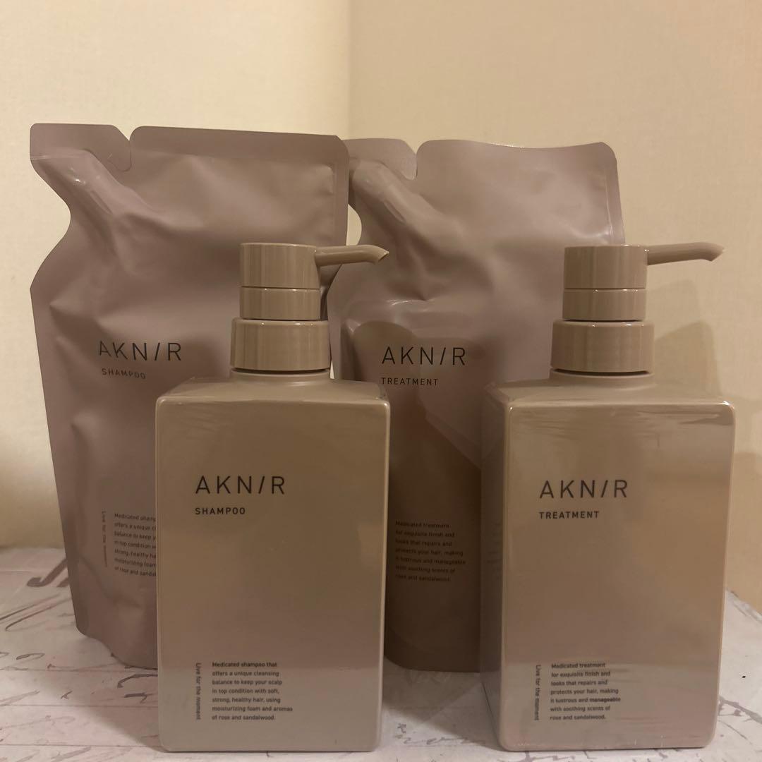 AKNIR シャンプー&トリートメント4点セット　 ローズ×サンダルウッド　新品