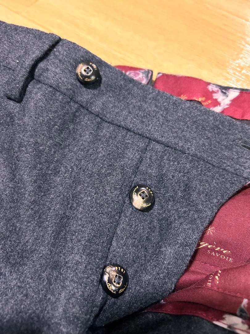 未使用　PT01 スーパースリムフィット　ストレッチ　トラウザーズ　フランネル