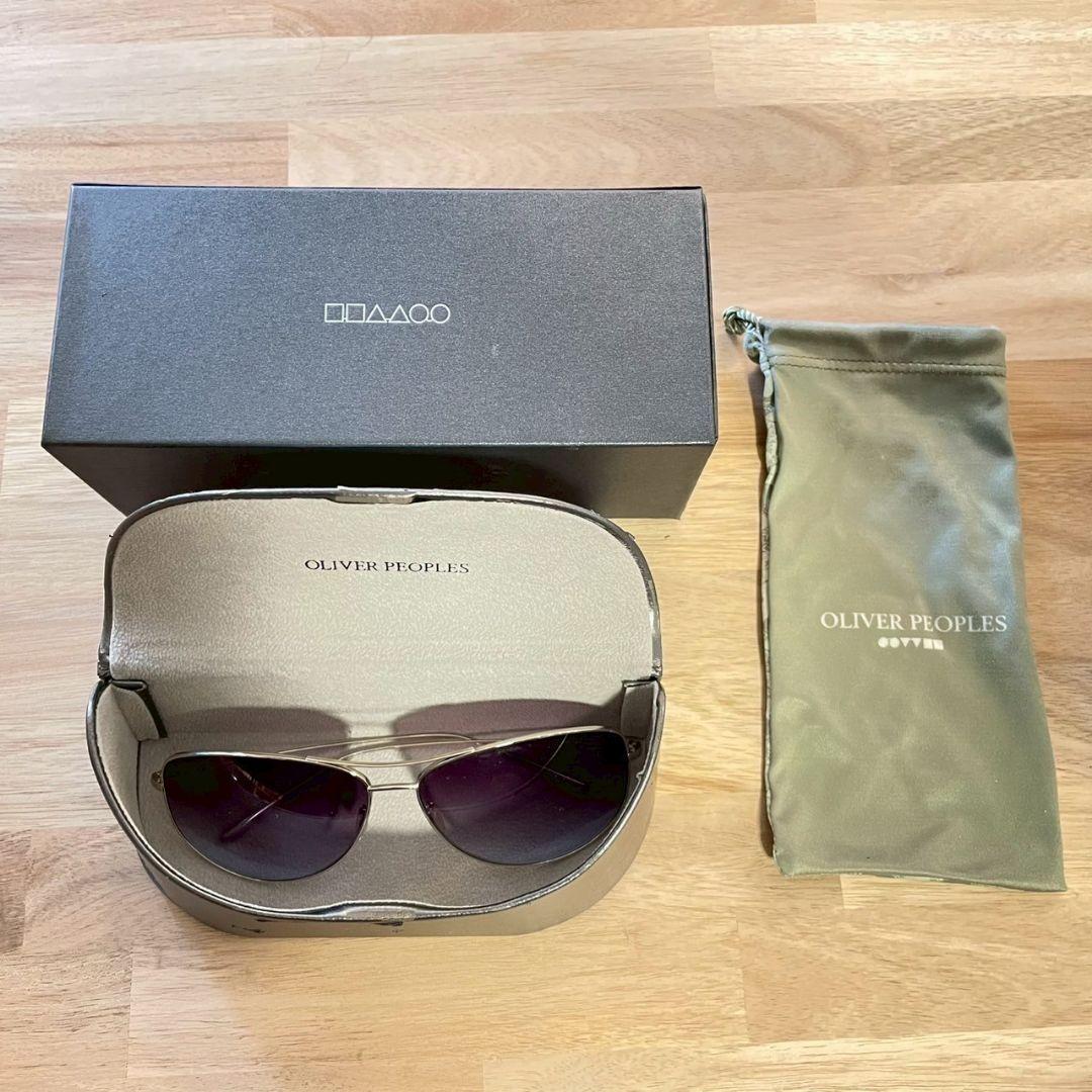 【美品】OLIVER PEOPLES サングラス シルバー グラデーション