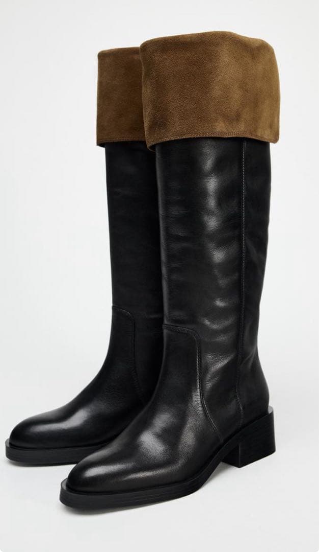 はな様 御専用　ZARAレザーニーハイブーツ