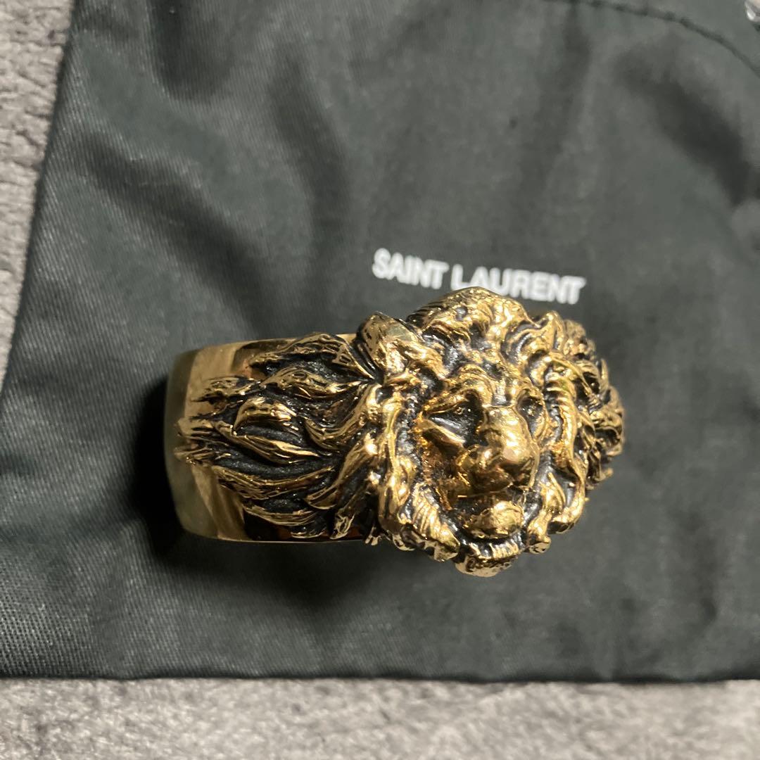 サンローラン　ライオン　バングル　アニマル