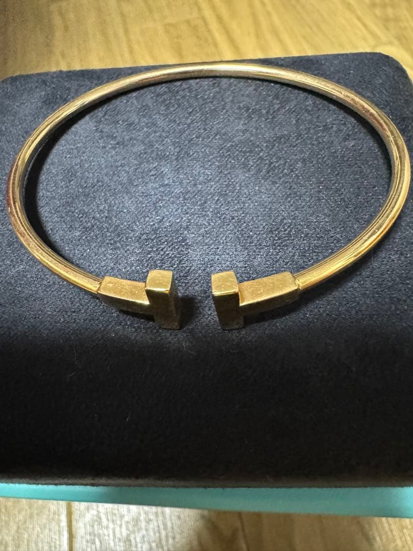 Tiffany & Co. Tワイヤーブレスレット ミディアム ローズゴールド