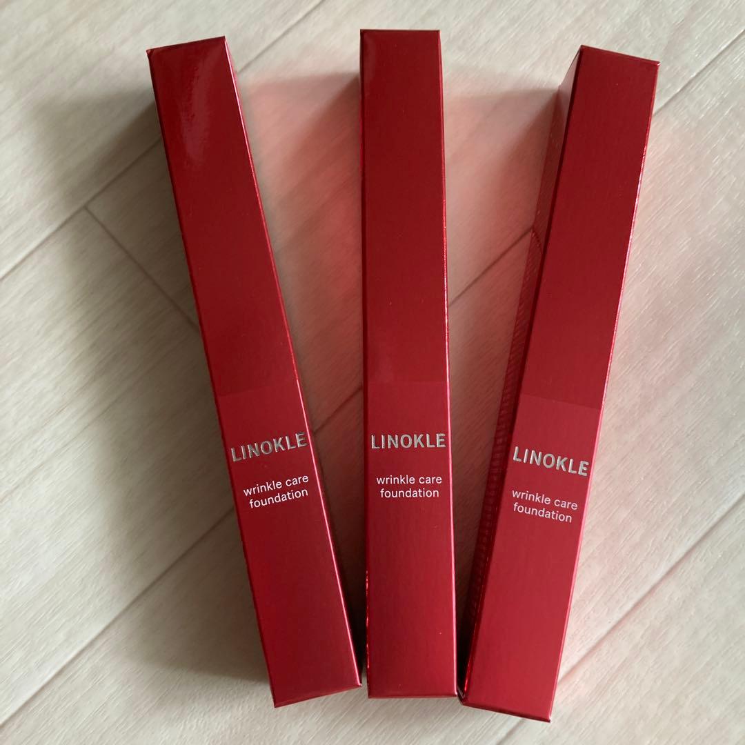 ファンデーション LINOKLE wrinkle care foundation 30g