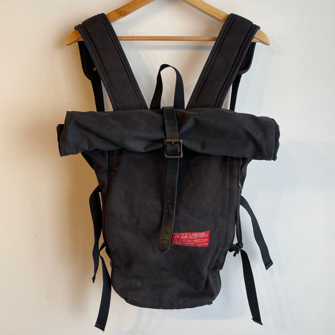 filson バッグ　リュック　バックパック　ロールトップ　ブライドルレザー