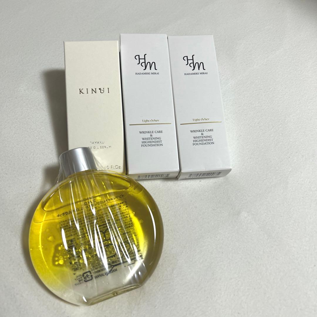 新品未開封 まとめ売り KINUI+ハダメキミライ2本+ユリイロボディオイル