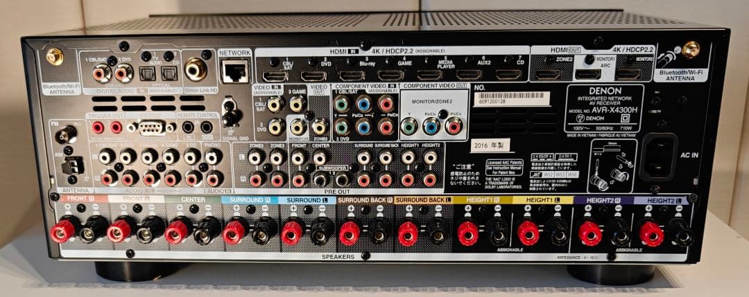 【動作OK】DENON AVR-X4300H 9.2ch AVレシーバー