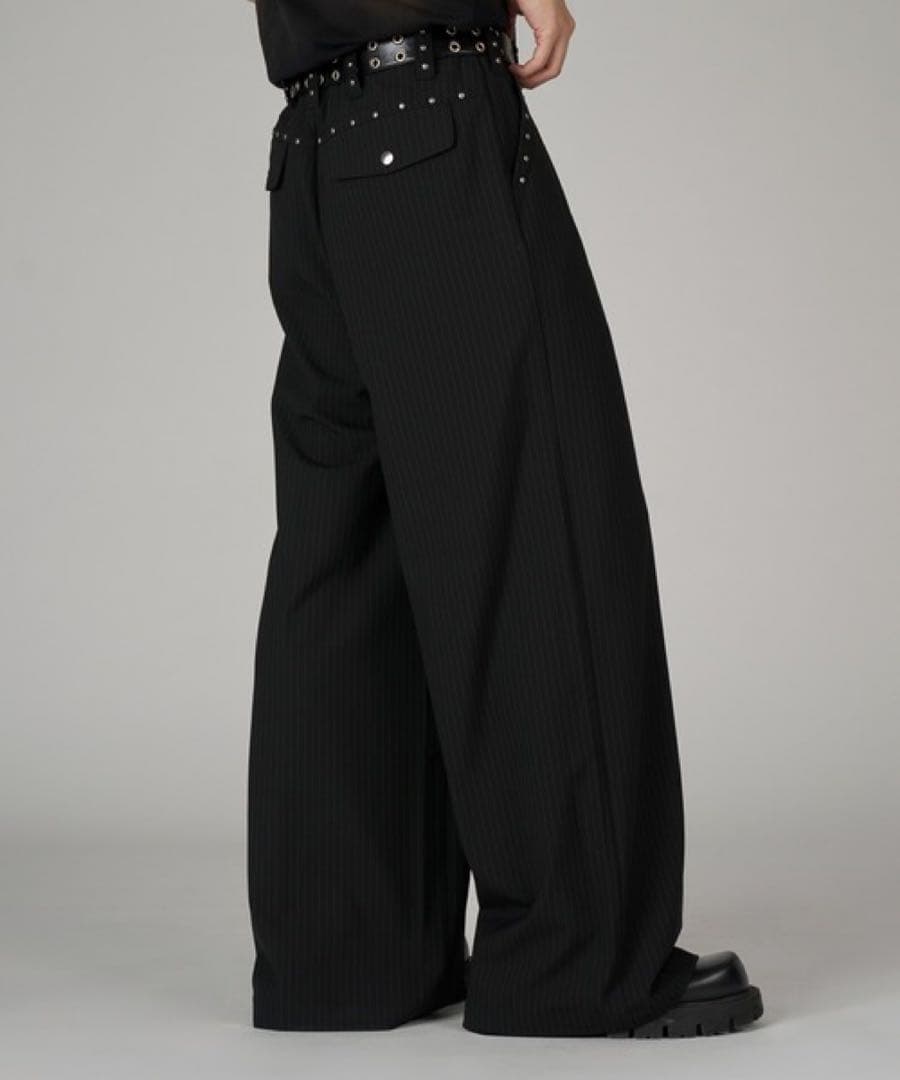 【ANDER HUNK】　Studs Design Baggy Slacks M