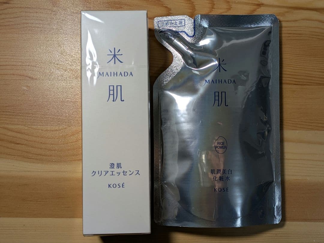 ✳新品未開封✳　米肌ふきとり美容液＆美白化粧水パウチ