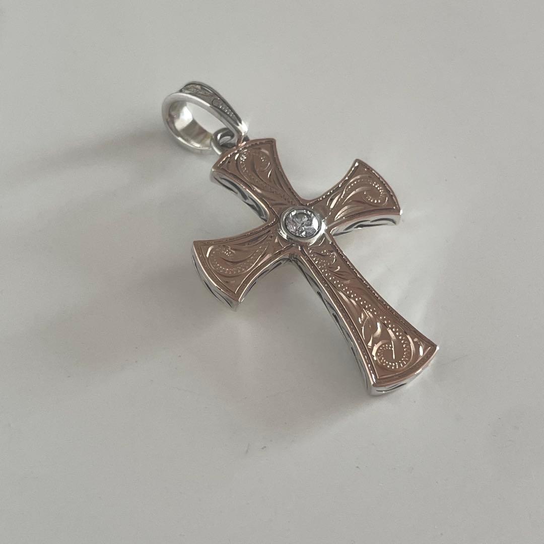 ハワイアンジュエリー Lono シルバー×ピンクゴールドネックレスチャーム