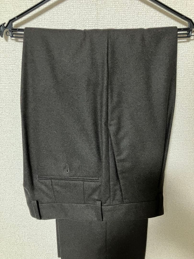 AURALEE WOOL FULLING FLANNEL スラックス ブラウン
