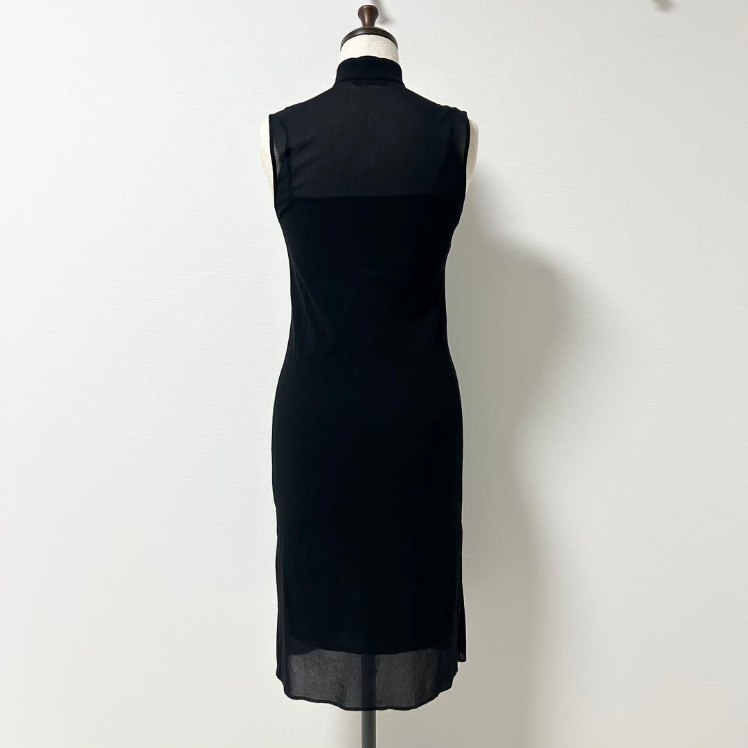 ヴィヴィアンタム　チャイナワンピース　パワーネット　花柄刺繍