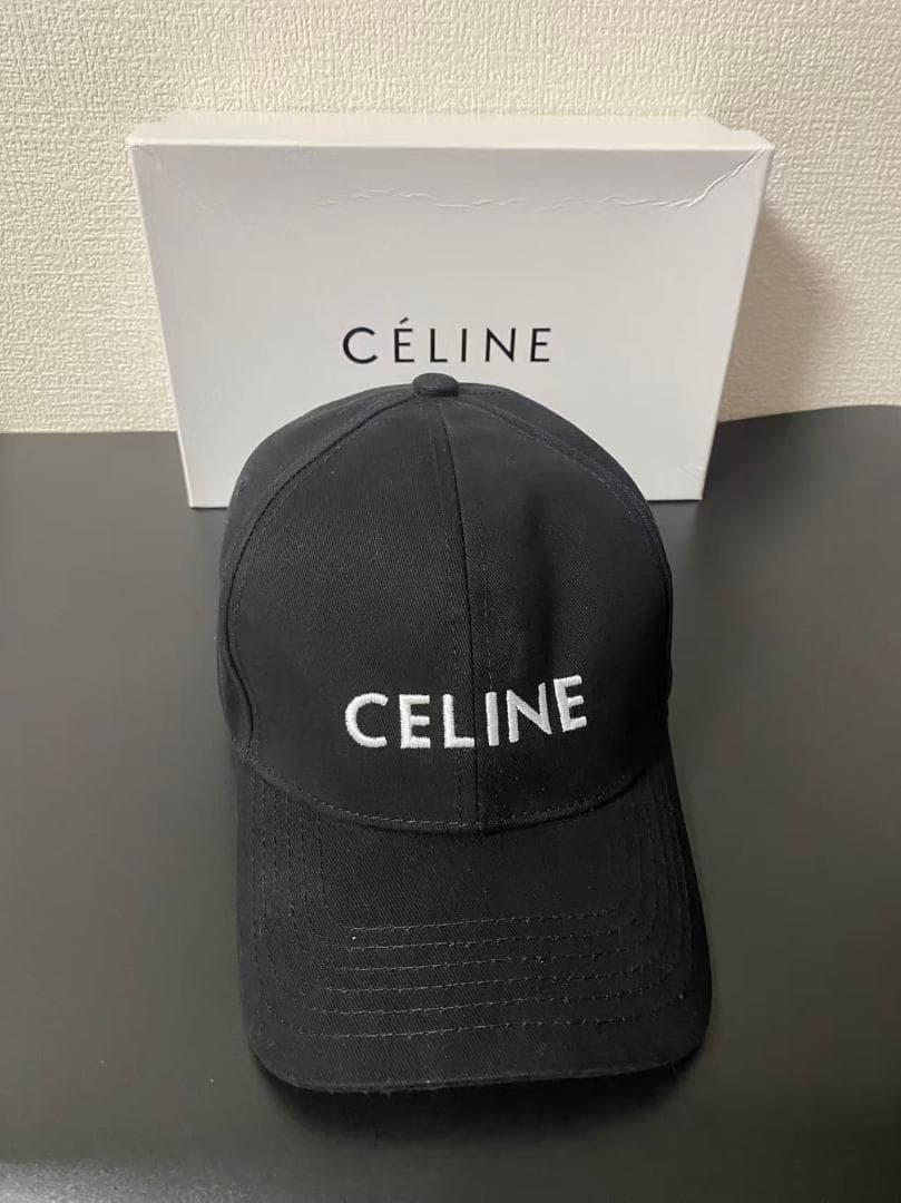 【美品】CELINE ブラック キャップ