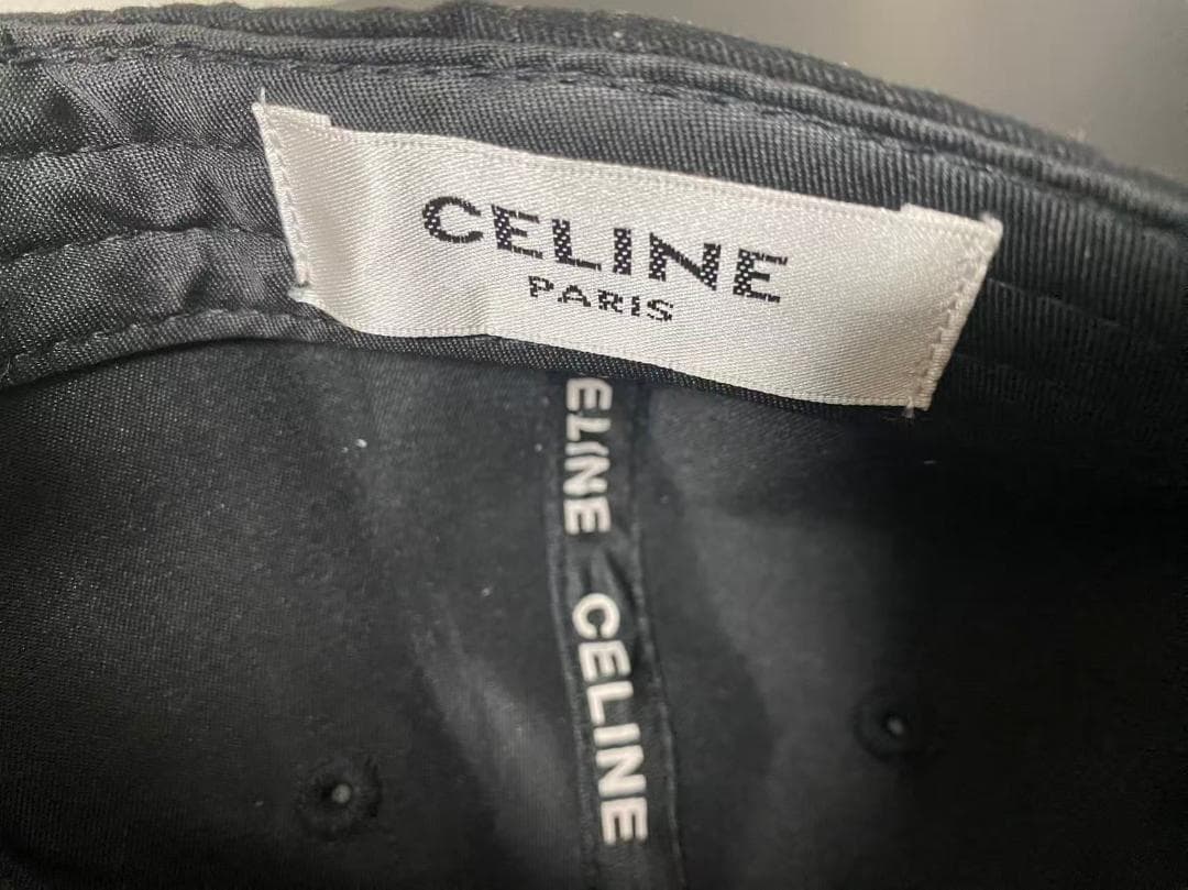 【美品】CELINE ブラック キャップ