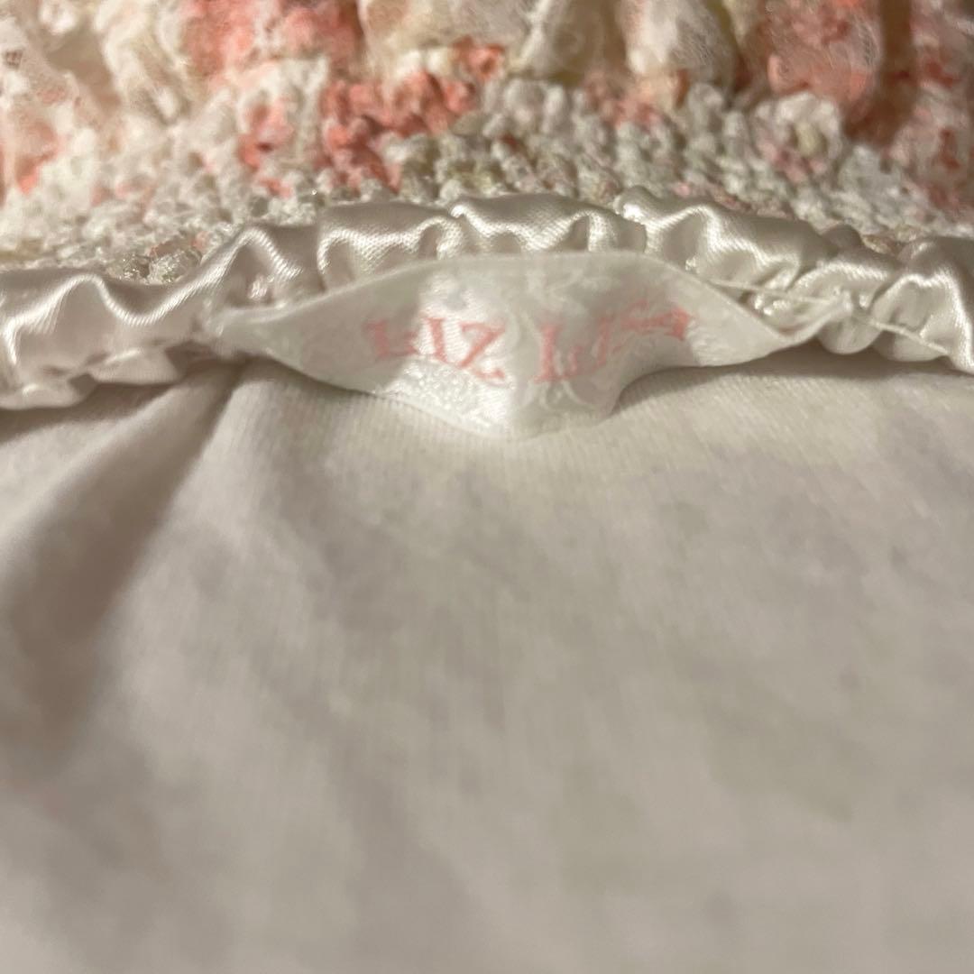 00s 希少 LIZLISA ビスチェ型 総レースローズキャミワンピ 姫ロリ