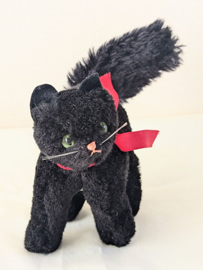 ハーマン　黒猫　ブラックキャット　トムキャット　ぬいぐるみ　アンティーク