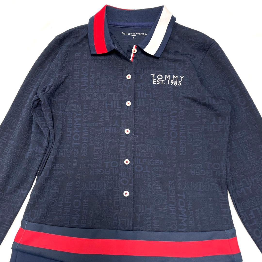 定価2万【トミーヒルフィガーゴルフ 】ゴルフウェア ワンピース ロゴ　長袖