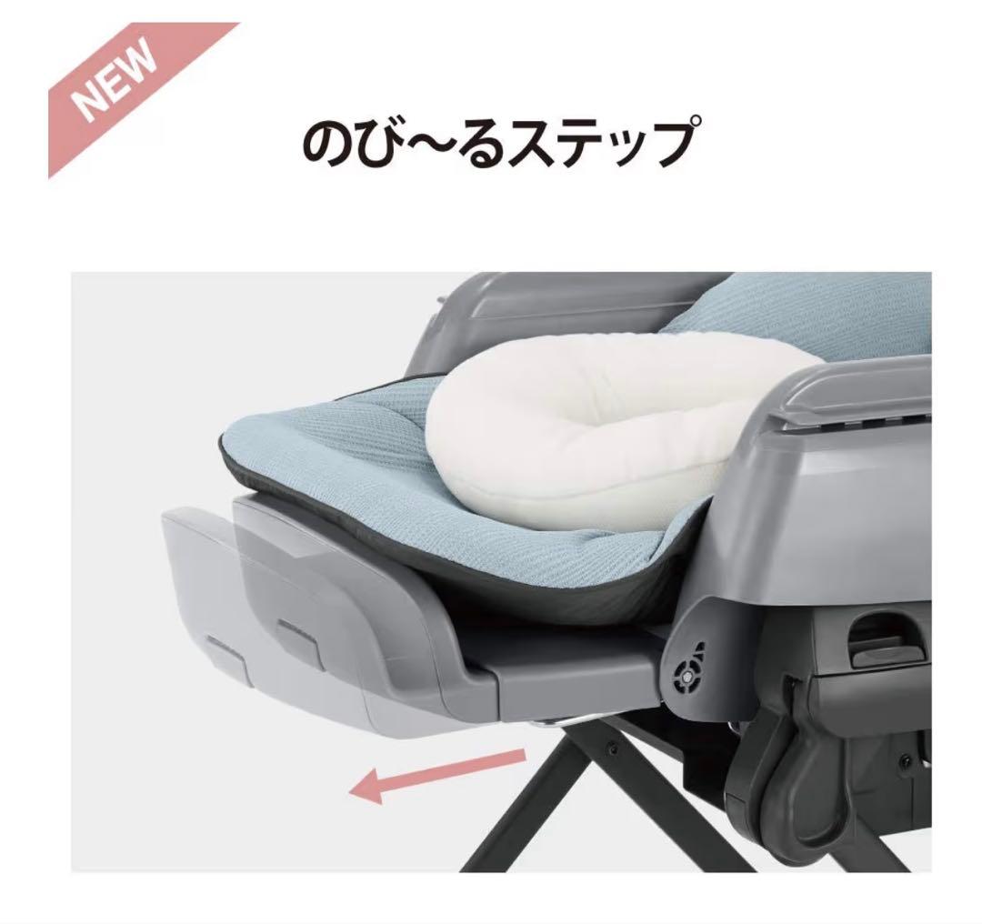 COMBI コンビ 電動ハイローチェア ホワイトレーベル ネム　ミンティーブルー