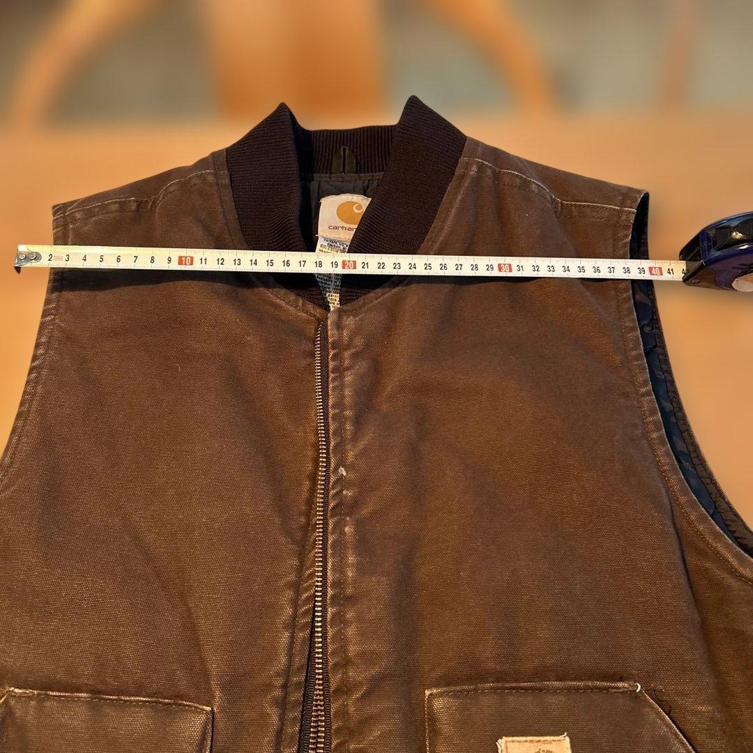 Carhartt Duck Vest カーハート ダックベスト ブラウン XL